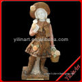 2015 Best Selling White Stone Marble Girl Figures (YL-R681)